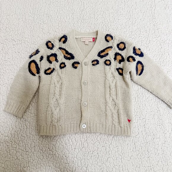 Pink Chicken Leopard Sweater - Picture 1 of 4